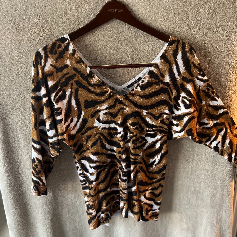 Cyrus Top - Medium - Animal Print